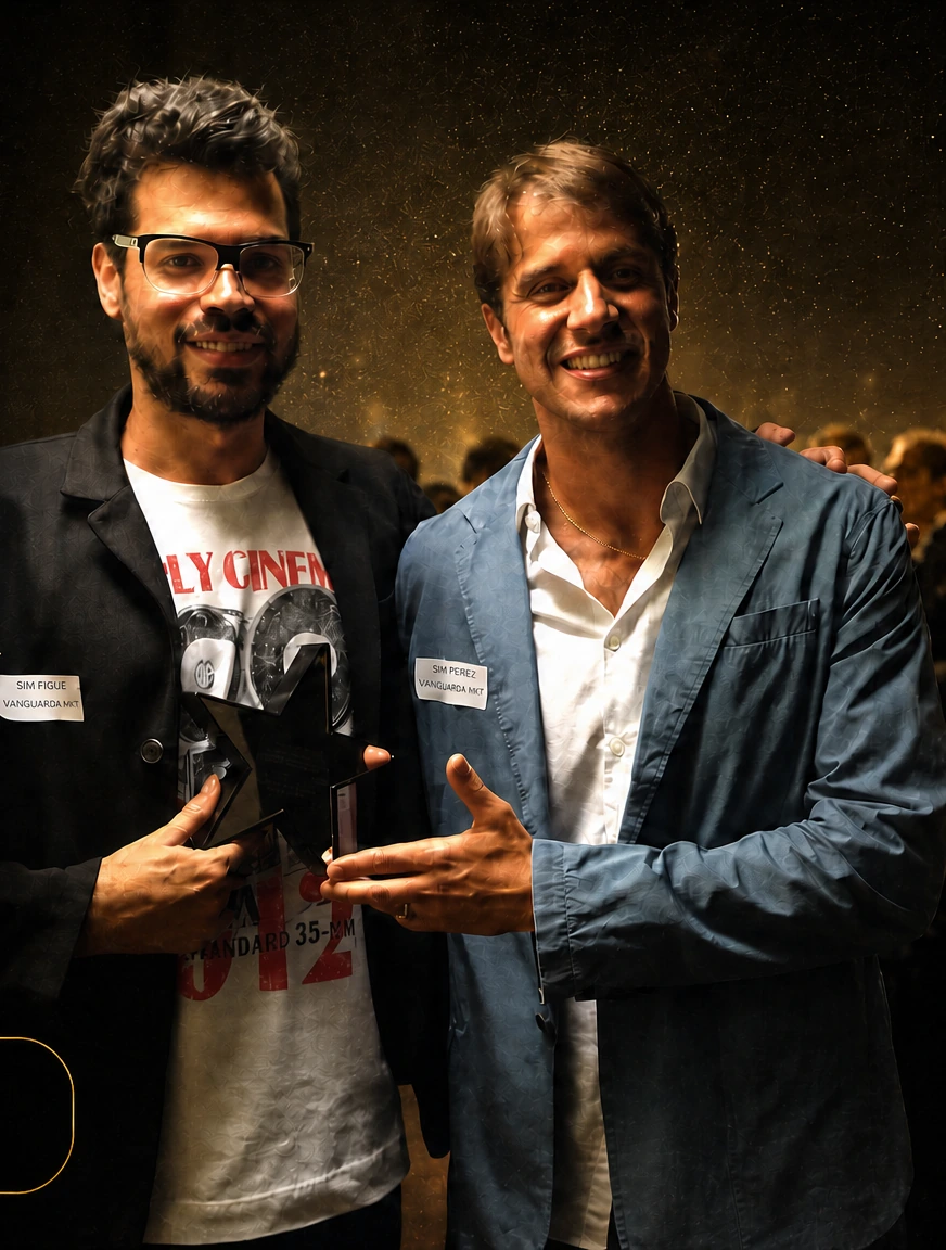 Representantes da GSIM com o troféu de Melhor Fornecedor B2B da L’Oréal.